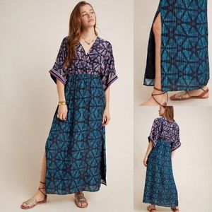 Anthropologie Bl-nk Kimono Lisette Shimmer Maxi